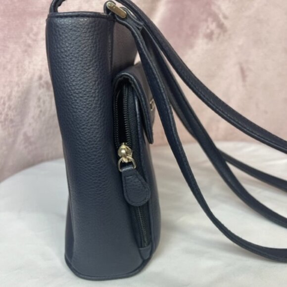 Womens Small Navy Blue Liz Claiborne Purse - Picture 3 of 7